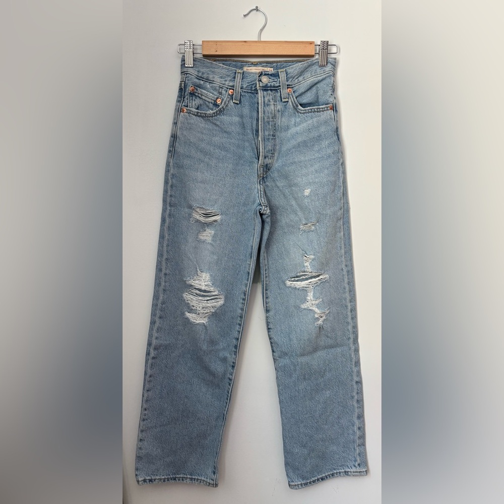 Levi's Premium Light Blue Ribcage Jeans, Size 24